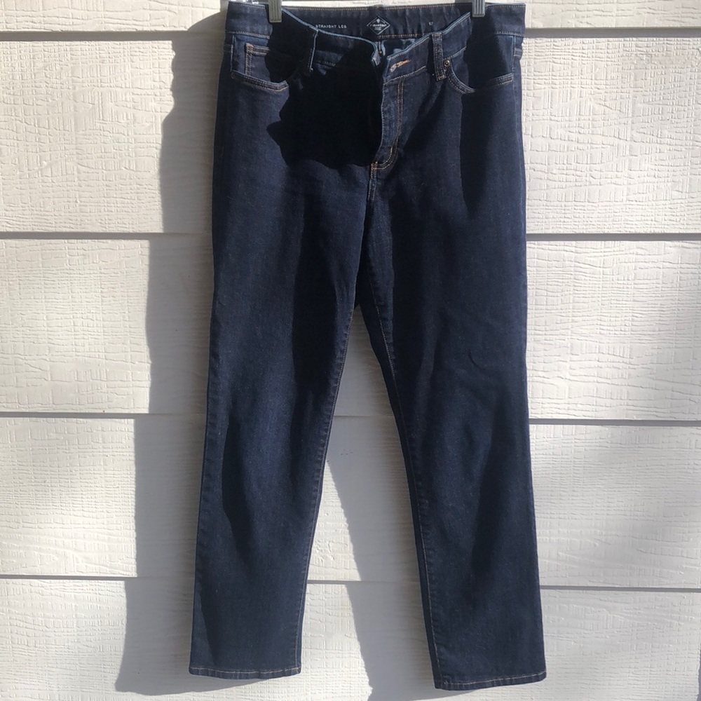 St Johns Bay Straight Leg Dark Wash Jeans